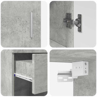 Produktbild för Badrumsmöbelset TULUM 5 pcs Betonggrå 60 x 34 x 63 cm