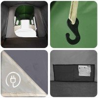 Produktbild för 3 person 3-manna Grön 185T Polyester med PU-beläggning