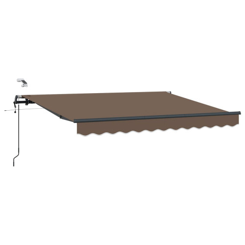 vidaXL Markis tyg Taupe 350 x 250 cm Polyester