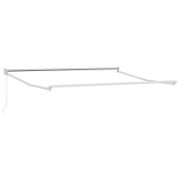 Produktbild för Utdragbar markis Taupe 3,5 x 2,5 m 100% Polyester och Aluminium