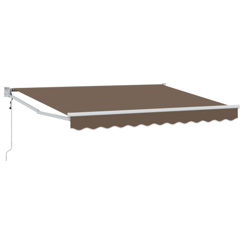 vidaXL Markis Taupe 3,5 x 2,5 m Polyester och metall