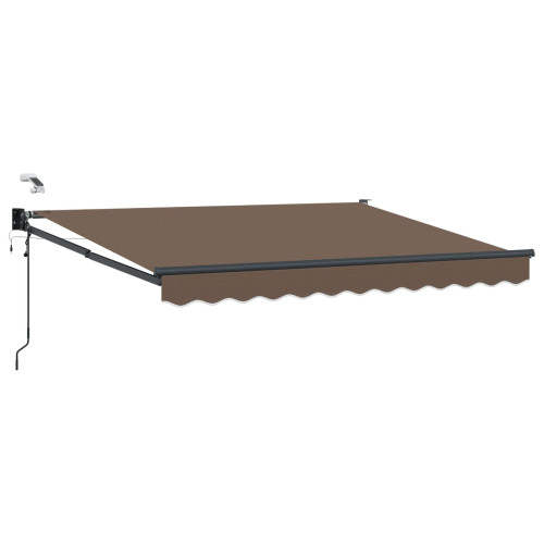 vidaXL Elektrisk Retraktabel Markis Taupe 100% Polyester och Aluminium