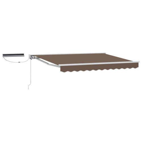 vidaXL Elektrisk Retraktabel Markis Taupe 3,5 x 2,5 m