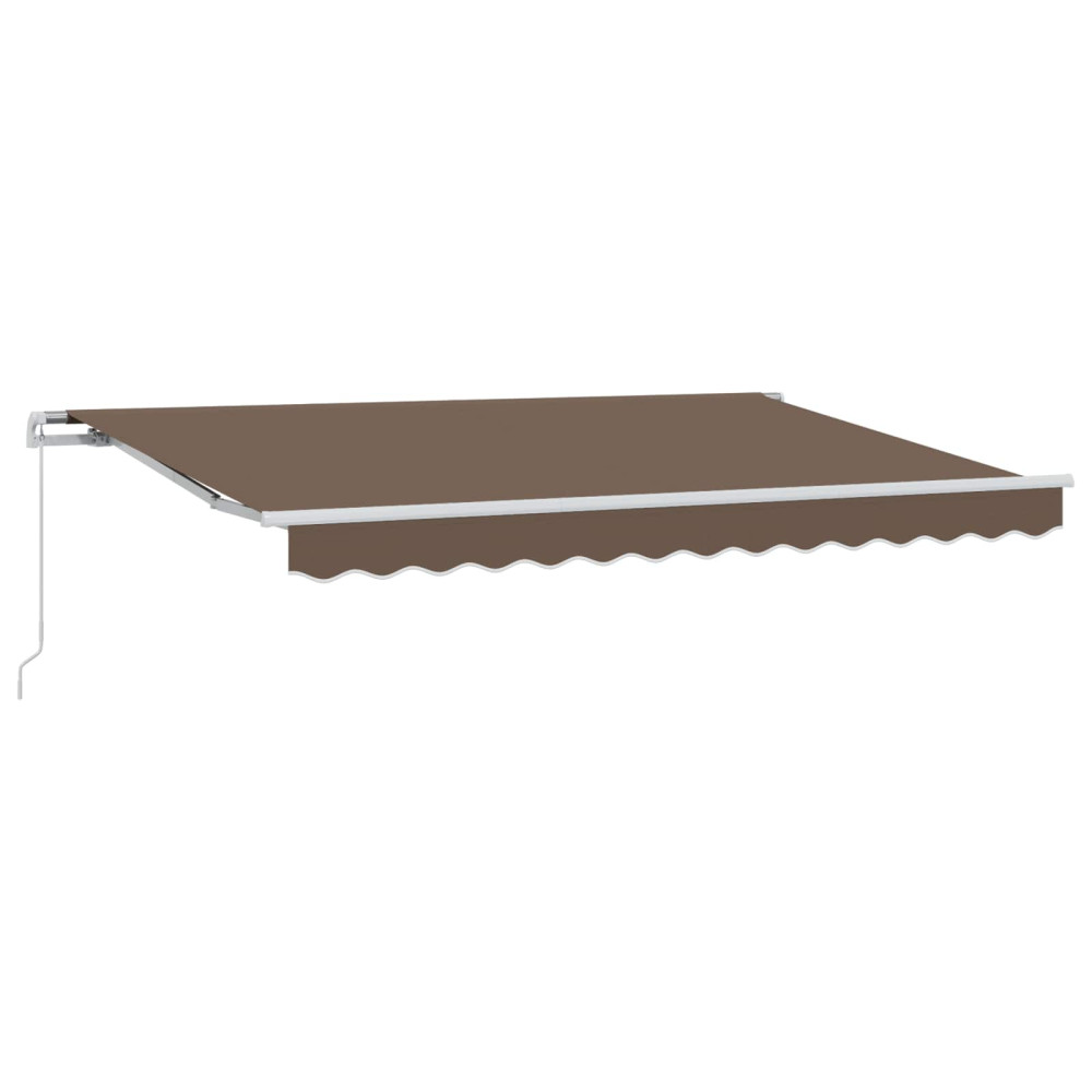 Produktbild för Utdragbar markis Taupe 500 × 350 cm Polyester och aluminium