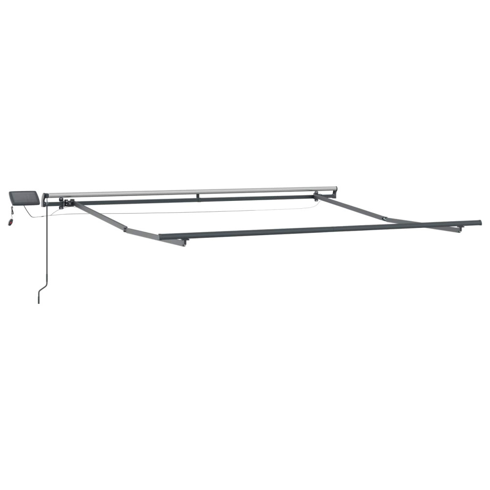 Produktbild för Utdragbar markis Taupe 500 × 350 cm Duk och Aluminium
