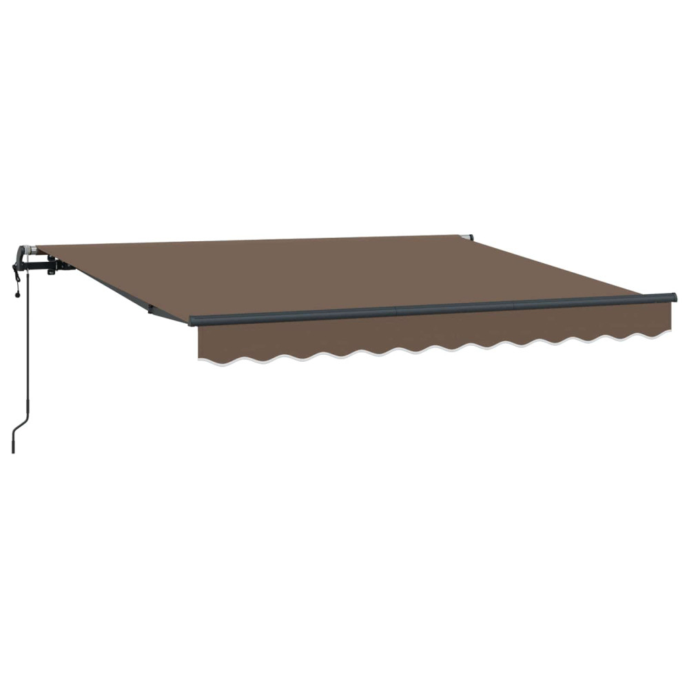 Produktbild för Utdragbar markis Taupe 500 × 350 cm Duk och Aluminium