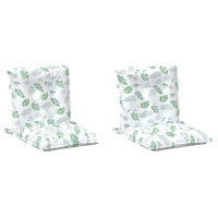 Produktbild för Utomhuskudde 2 pcs Fint lövmönster 100 x 50 x 7 cm Tyg