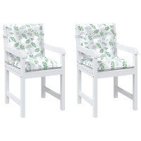 Produktbild för Utomhuskudde 2 pcs Fint lövmönster 100 x 50 x 7 cm Tyg