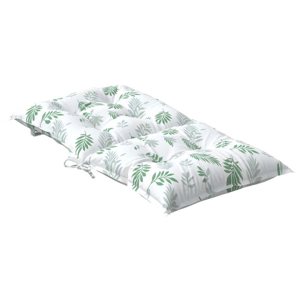 Produktbild för Utomhuskudde 2 pcs Fint lövmönster 100 x 50 x 7 cm Tyg
