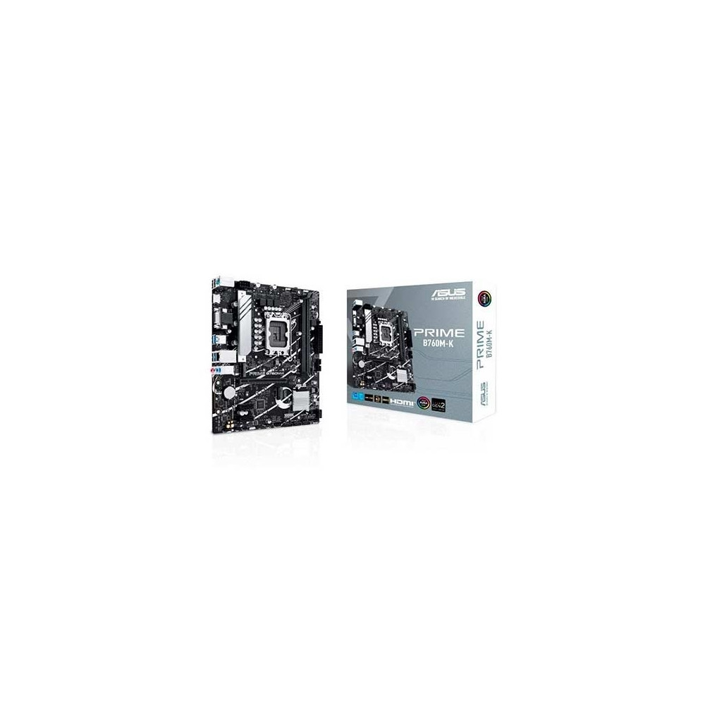 Produktbild för ASUS PRIME B760M-K - moderkort - micro ATX - LGA1700-uttag - B760