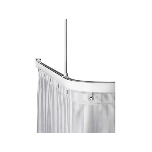 LEIJMA APS LEIJMA stabil inbyggnadsskena till dusch 90x90 vit lack. alu...