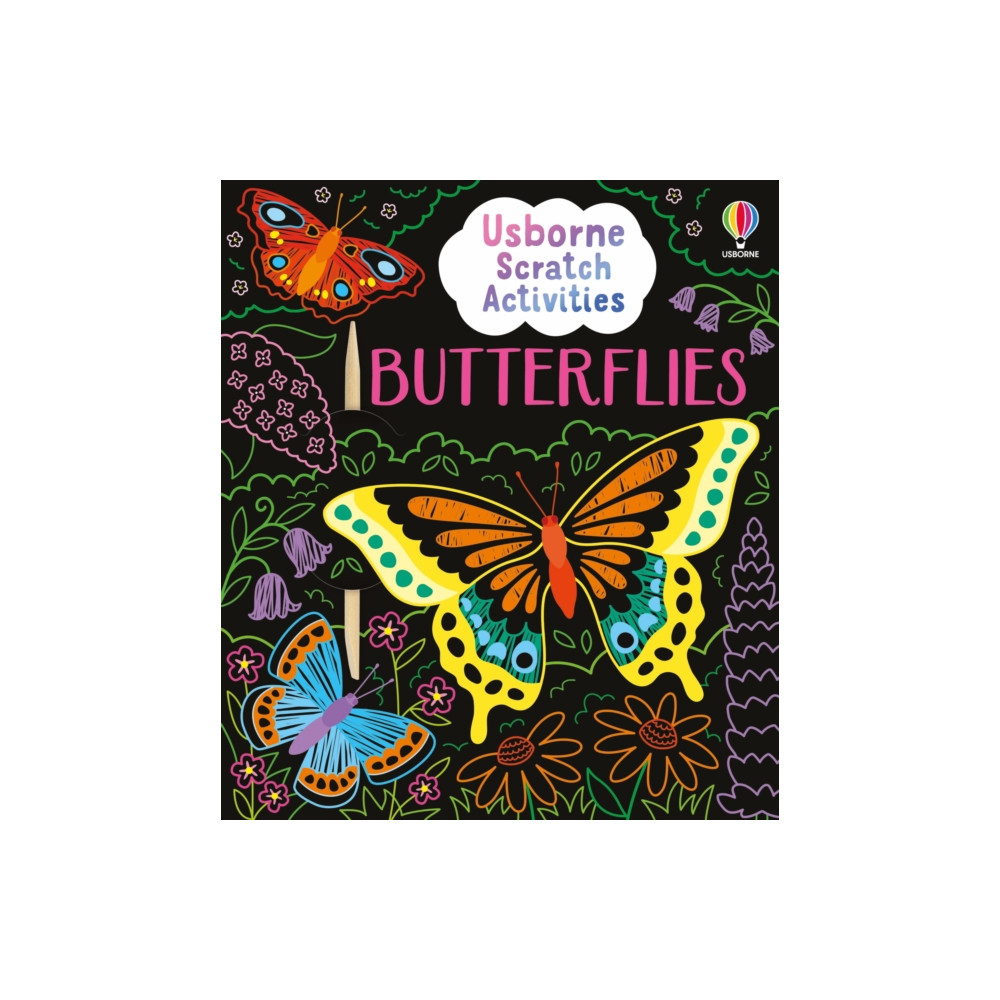 Produktbild för Usborne Scratch Activities Butterflies (häftad, eng)