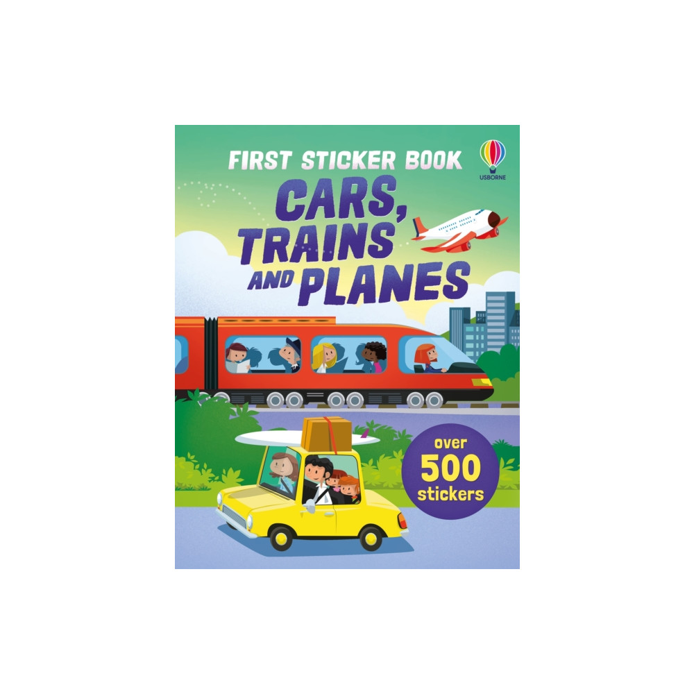 Produktbild för First Sticker Book Cars, Trains and Planes (häftad, eng)