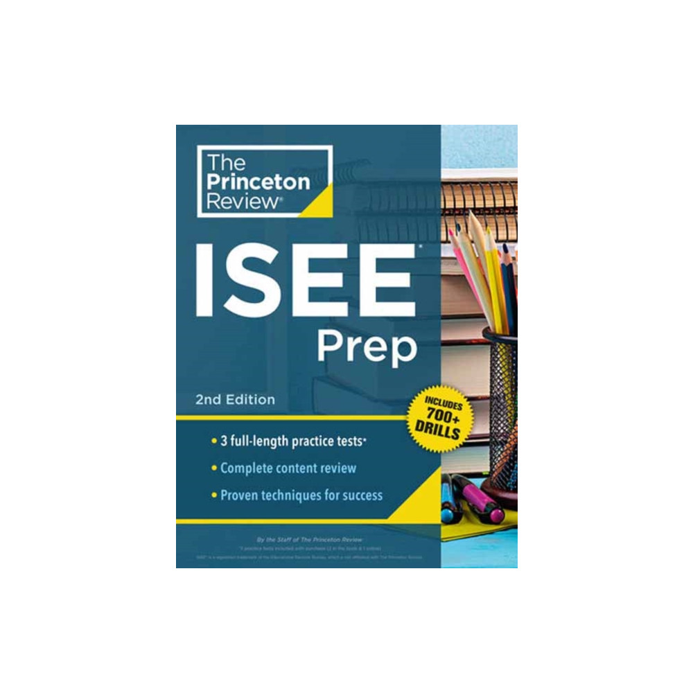 Produktbild för Princeton Review ISEE Prep, 2nd Edition (häftad, eng)