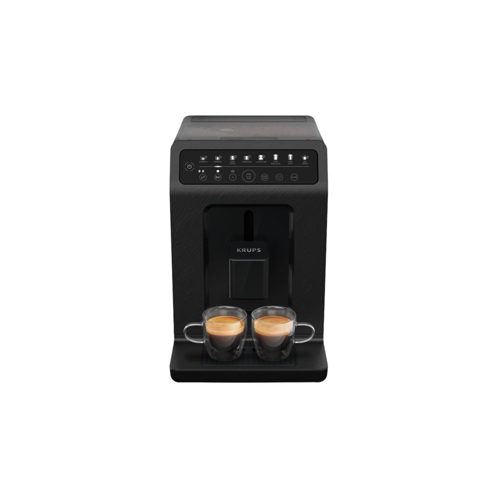 Produktbild för Krups Evidence EA897B10 Eco-Design - automatisk kaffekokare med mjölkskummare - 15 bar - skiffer