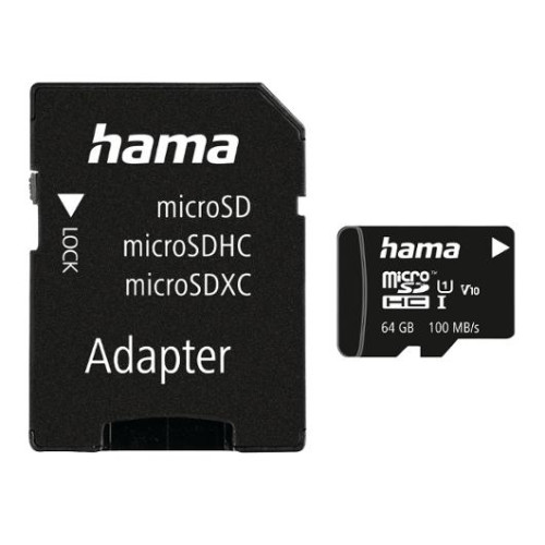 Hama Minneskort HAMA Micro SDHC 64GB CL10