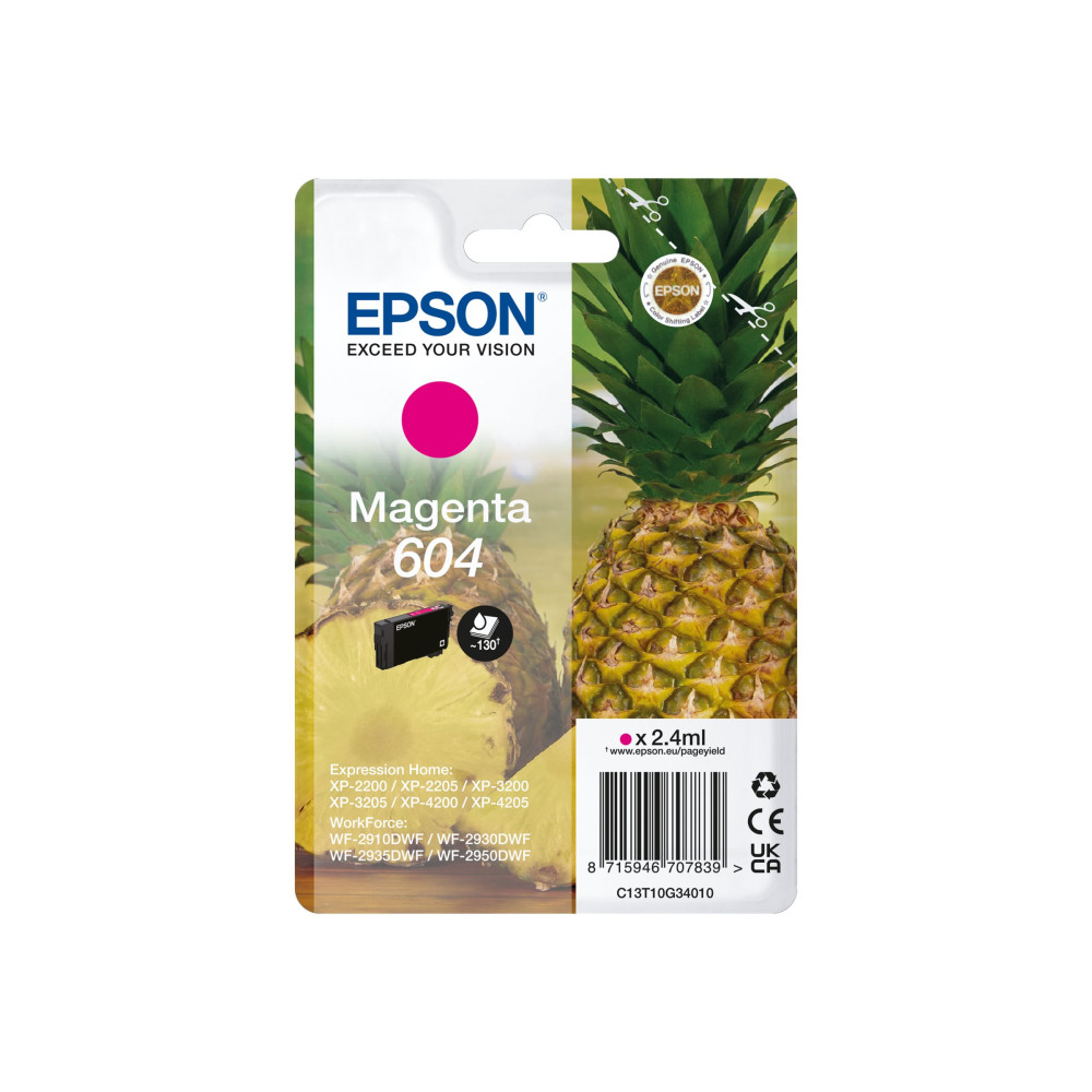 Produktbild för Epson 604 - magenta - original - bläckpatron