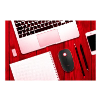 Produktbild för ModeCom MC-WRM113 - mus - 2.4 GHz - svart, röd