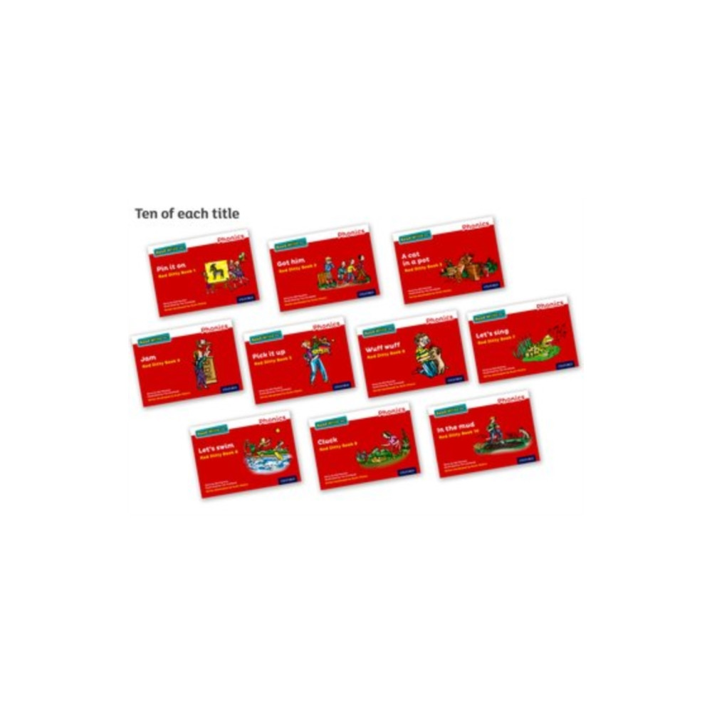 Produktbild för Read Write Inc. Phonics: Red Ditty books (Pack of 100) (häftad, eng)