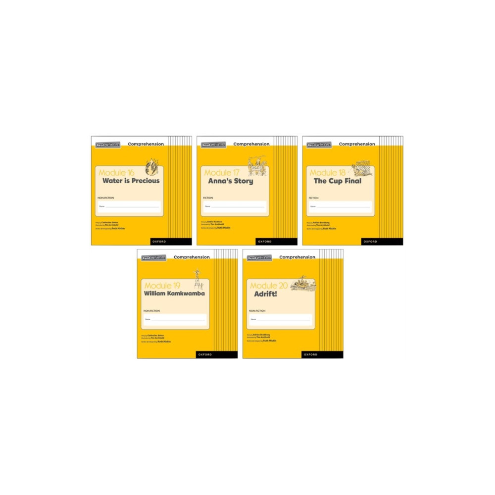 Produktbild för Read Write Inc. Comprehension: Modules 16-20 Class Pack of 50 (10 of each title) (häftad, eng)