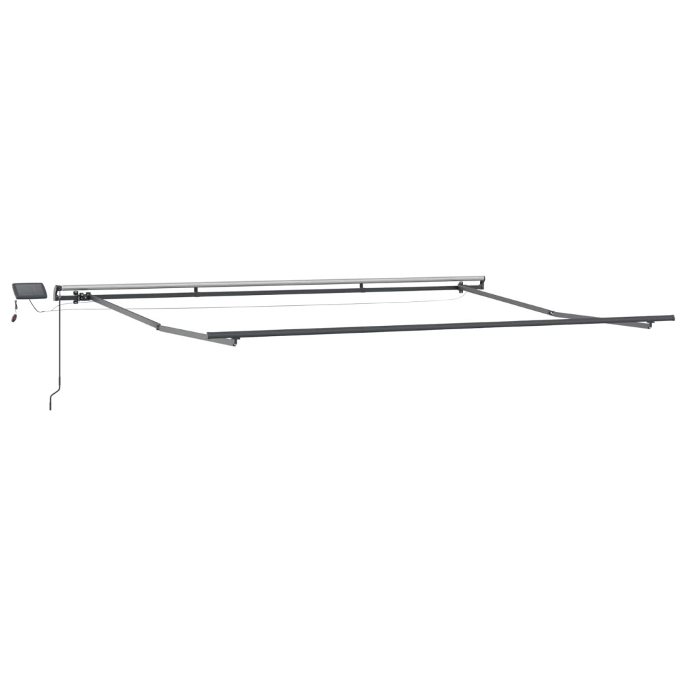 Produktbild för Utdragbar markis Flerfärgsdesign 500 × 350 cm Duk och Aluminium