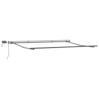 Produktbild för Utdragbar markis Flerfärgsdesign 500 × 350 cm Duk och Aluminium