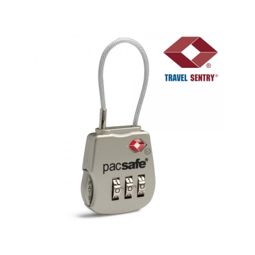 Pacsafe Pacsafe Prosafe 800, Hänglås till resväska, Zink, Silver, 33...