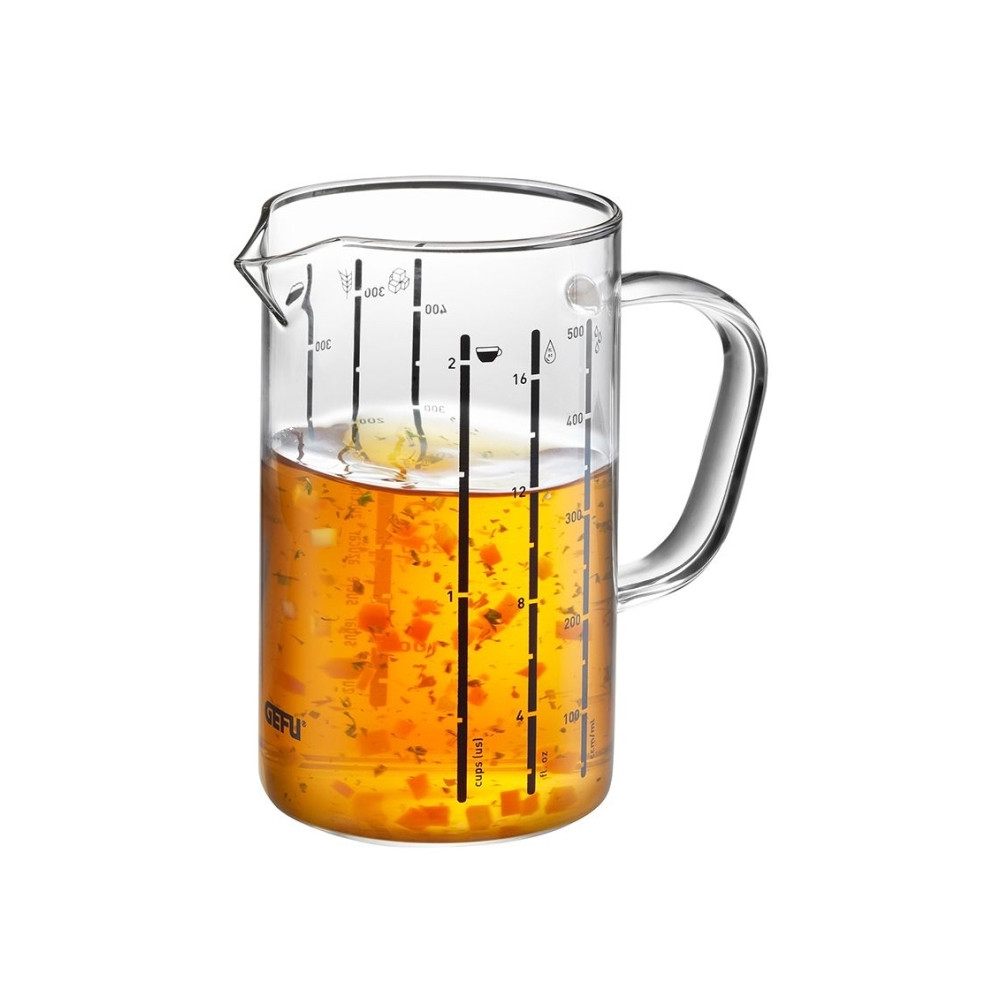 Produktbild för GEFU METI, 0,5 l, ml, oz, Borosilikatglas, Transparent, 88 m...