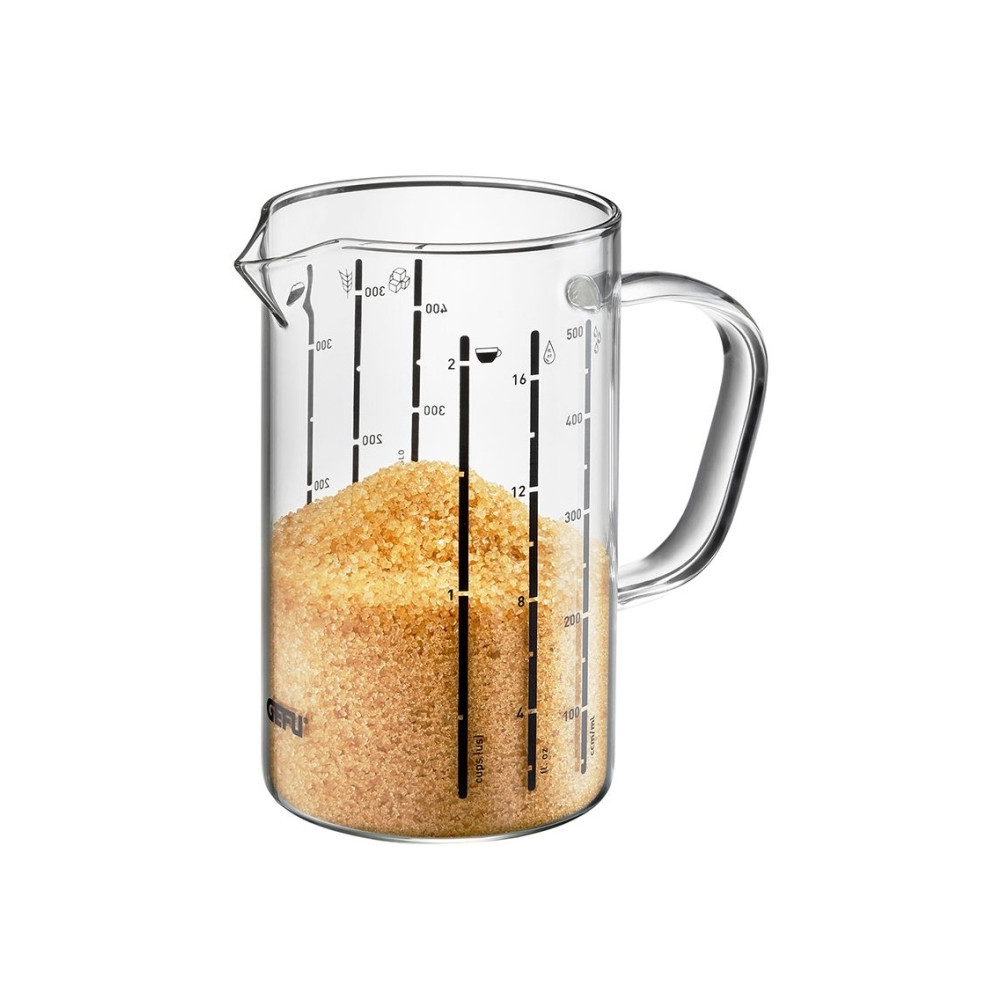 Produktbild för GEFU METI, 0,5 l, ml, oz, Borosilikatglas, Transparent, 88 m...