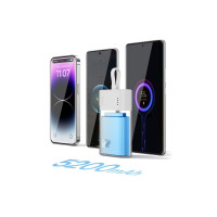 Produktbild för Powerbank Baseus Popsicle 5200mAh 20W med inbyggt Lightning-...
