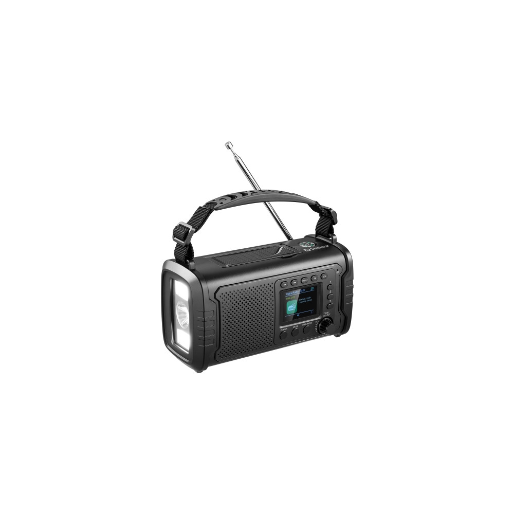 Produktbild för Sandberg Active Series Survivor - bärbar DAB-radio - Bluetooth, flashminneskort