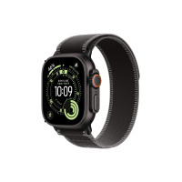 Produktbild för Apple Watch Ultra 3 - svart titan - Ja smart klocka med Trail Loop - svart/kolsvart - 64 GB