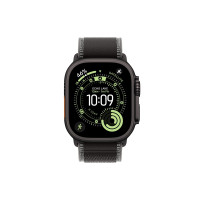 Produktbild för Apple Watch Ultra 3 - svart titan - Ja smart klocka med Trail Loop - svart/kolsvart - 64 GB