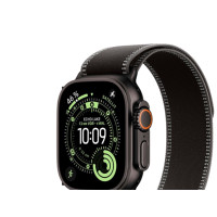 Produktbild för Apple Watch Ultra 3 - svart titan - Ja smart klocka med Trail Loop - svart/kolsvart - 64 GB