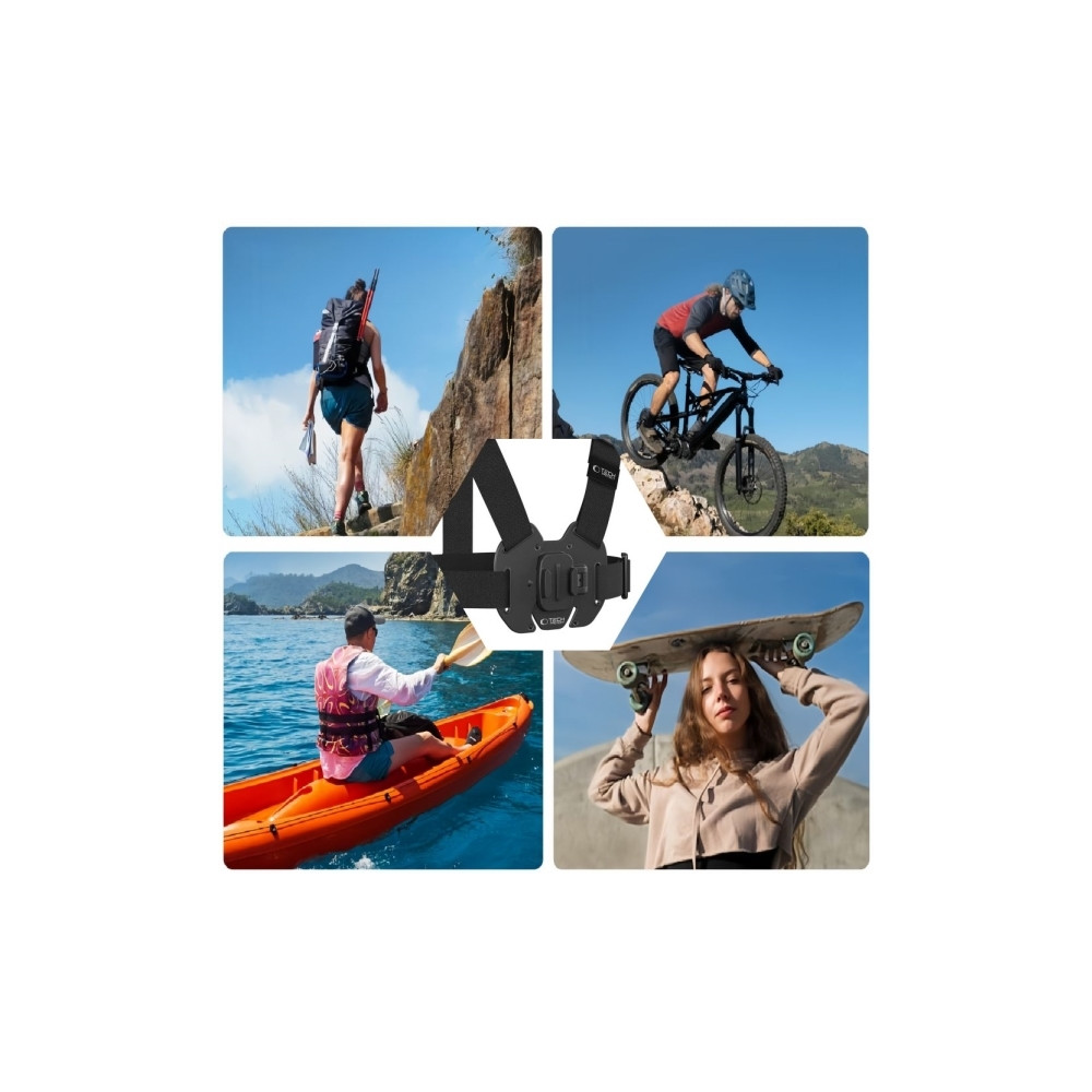 Produktbild för Tech-Protect GA100 bröstfäste för GoPro / DJI