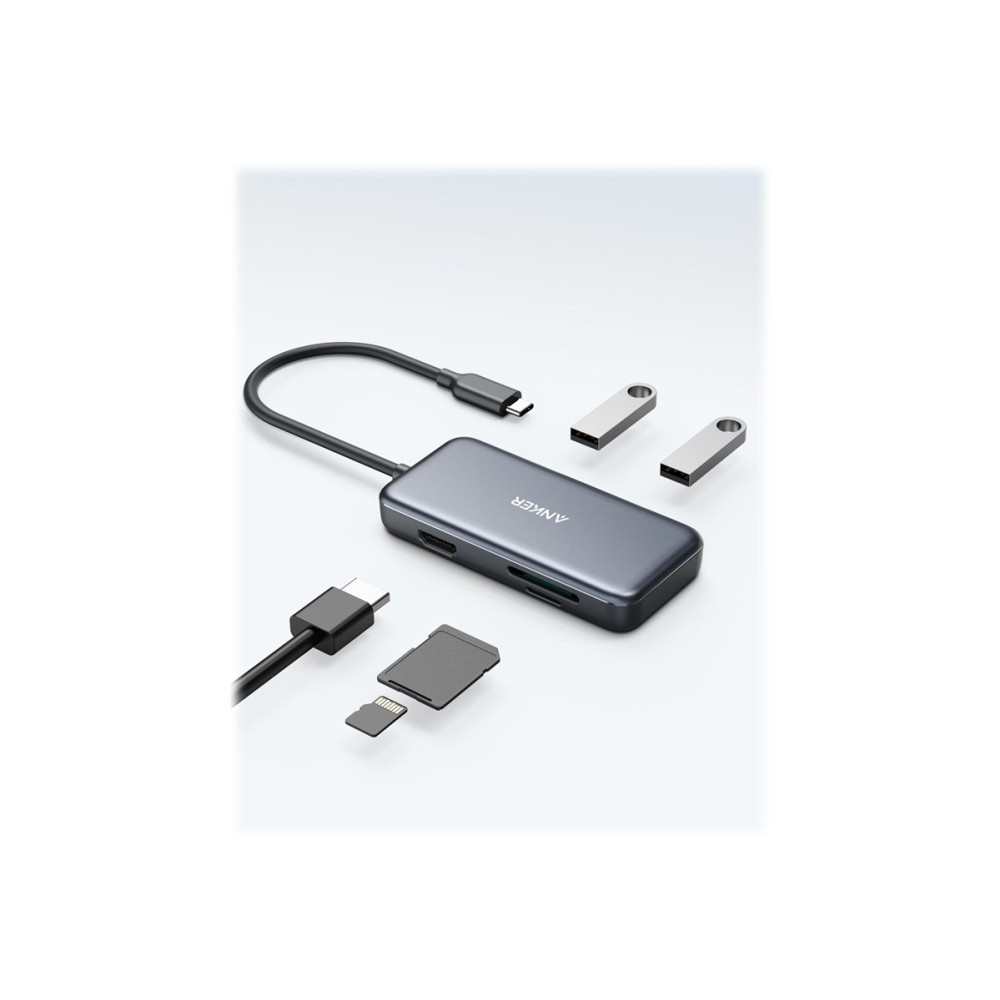 Produktbild för Anker USB C Hub/Adapter - dockningsstation - USB-C - HDMI