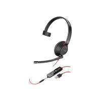 Produktbild för Poly Blackwire C5210 USB-A - headset - USB, 3,5 mm kontakt