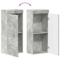 Produktbild för Badrumsmöbelset TULUM 4 pcs Betonggrå 60 x 34 x 63 cm