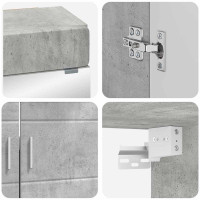 Produktbild för Badrumsmöbelset TULUM 4 pcs Betonggrå 60 x 34 x 63 cm