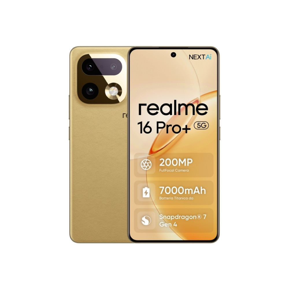 Produktbild för realme 16 Pro+, 17,3 cm (6.8"), 1280 x 2800 pixel, 12 GB, 51...