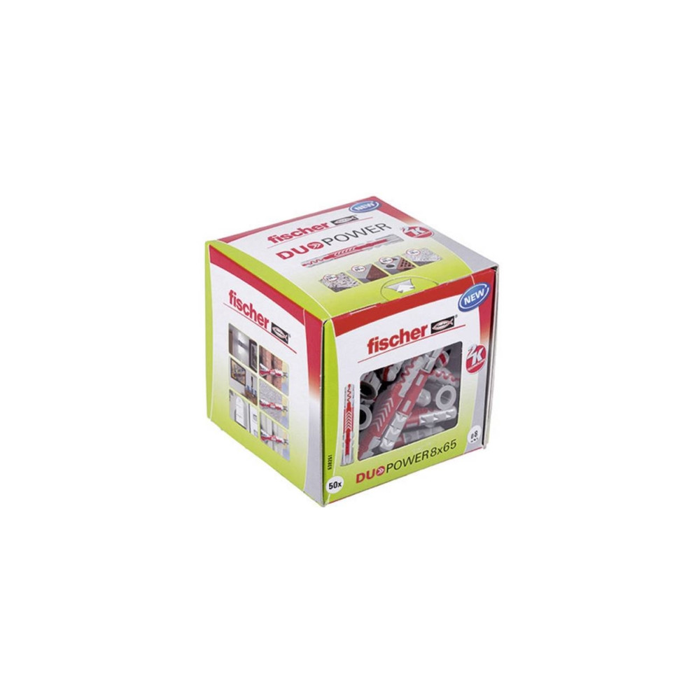 Produktbild för Fischer DUOPOWER 8 x 65, Expansionsankare, Betong, Metall, G...