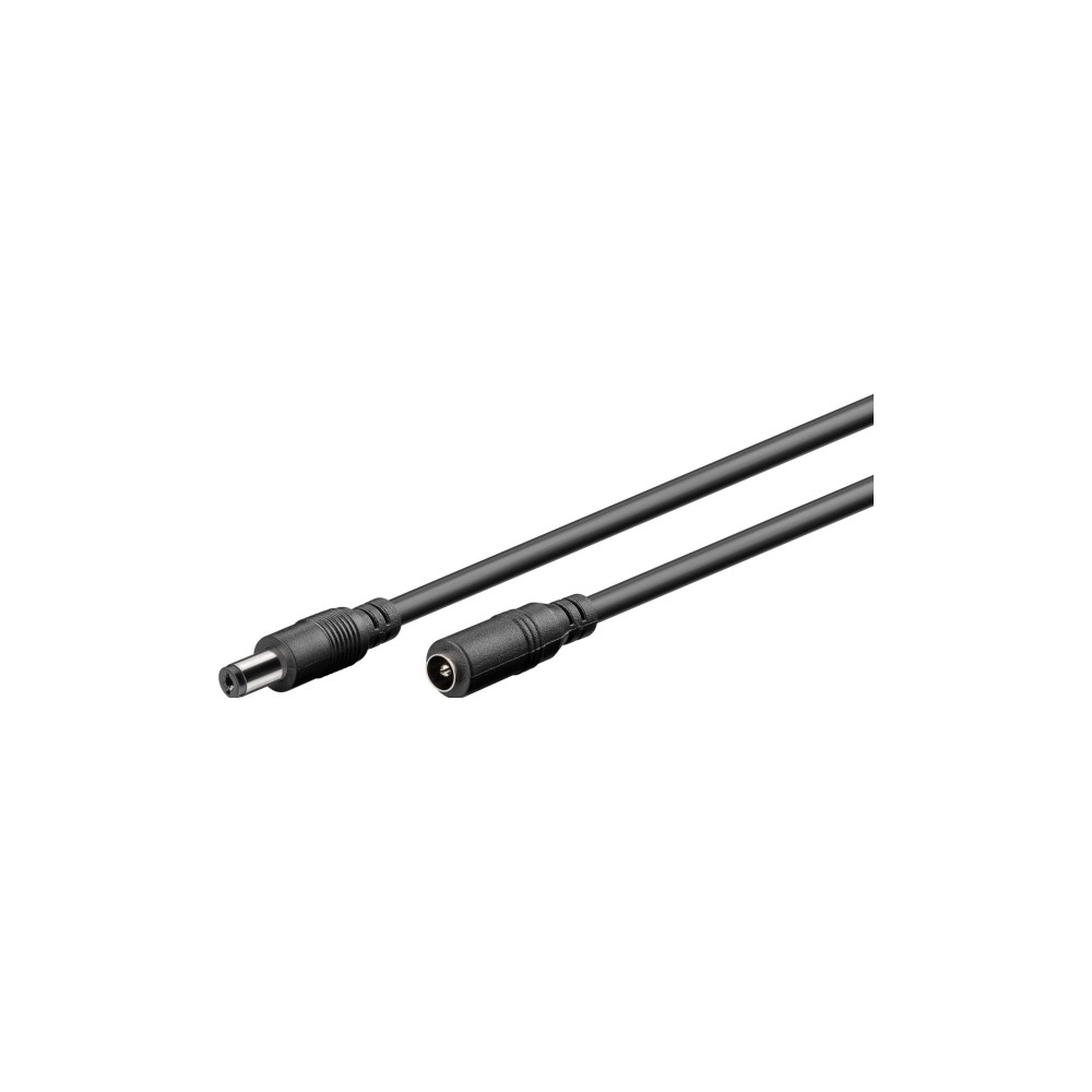 Produktbild för goobay - förlängningskabel för ström - DC-jack 5,5 x 2,1 mm till DC-jack 5,5 x 2,1 mm - 3 m