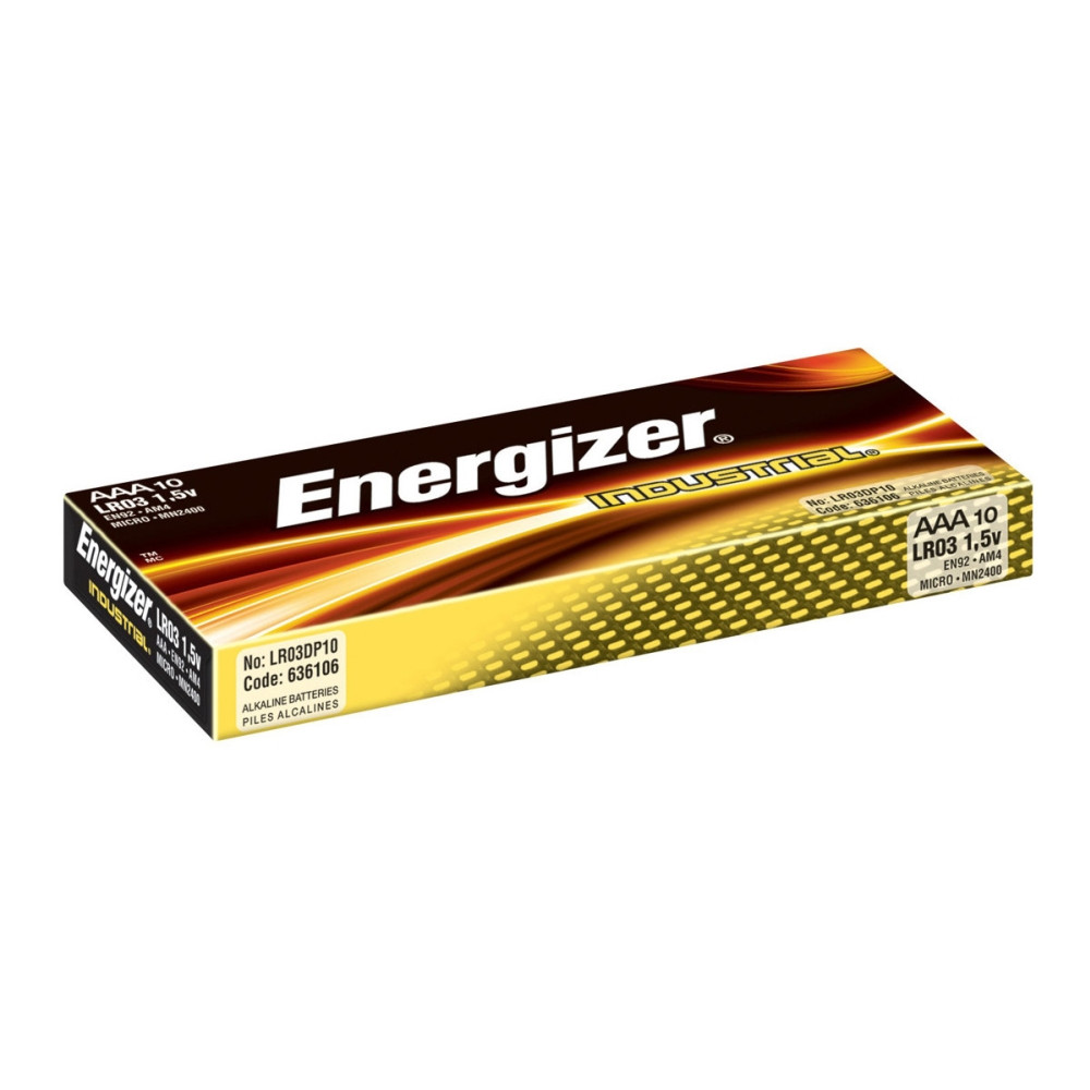 Produktbild för Energizer Industrial batteri - 10 x AAA - alkaliskt
