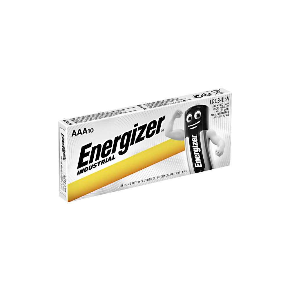 Produktbild för Energizer Industrial batteri - 10 x AAA - alkaliskt