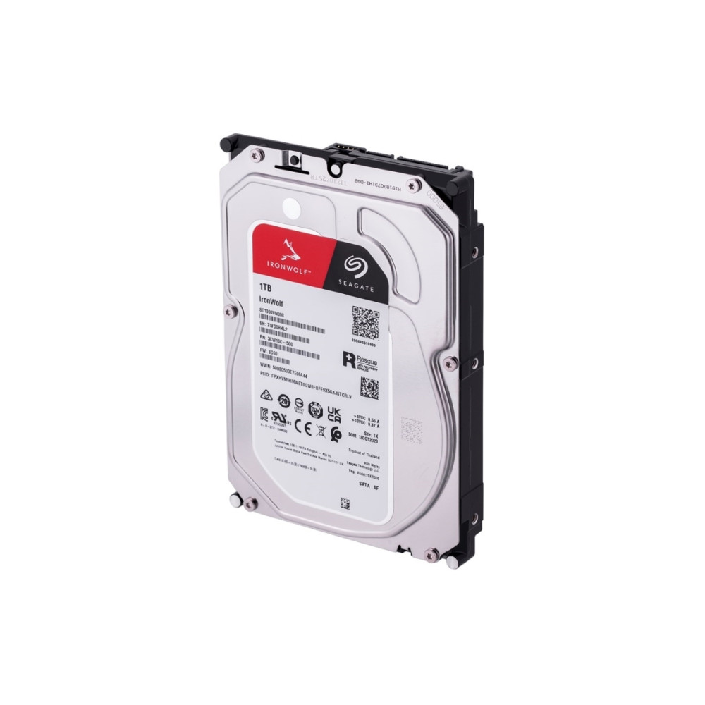 Produktbild för Seagate IronWolf ST1000VN008 - hårddisk - 1 TB - SATA 6Gb/s