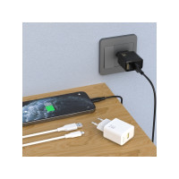 Produktbild för Dudao A23LEU adapter 12 W 1xUSB-A (1 m USB-A till Lightning-...