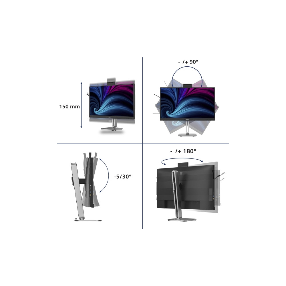 Produktbild för Philips 27B2U4601H - 4000 Series - LED-skärm - 27"