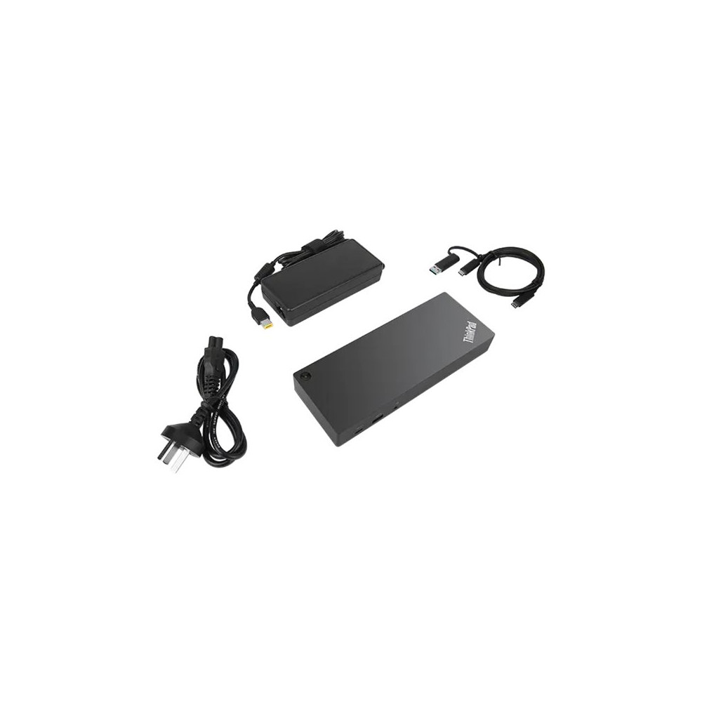 Produktbild för Lenovo ThinkPad Hybrid USB-C with USB-A Dock - dockningsstation - USB-C - 2 x HDMI, 2 x DP - 1GbE
