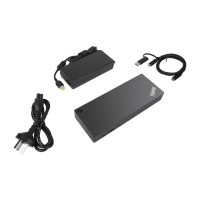 Produktbild för Lenovo ThinkPad Hybrid USB-C with USB-A Dock - dockningsstation - USB-C - 2 x HDMI, 2 x DP - 1GbE