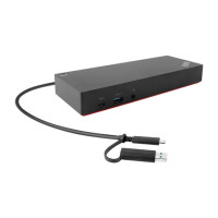 Produktbild för Lenovo ThinkPad Hybrid USB-C with USB-A Dock - dockningsstation - USB-C - 2 x HDMI, 2 x DP - 1GbE